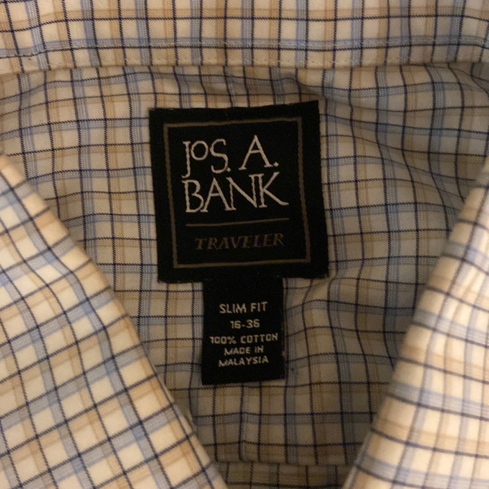 Jos. A. Bank long sleeve button up dress shirt.